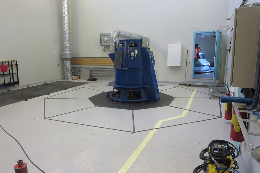 Machine room at power plant
