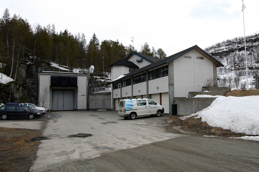 Reception building at Straumsmo power plant.